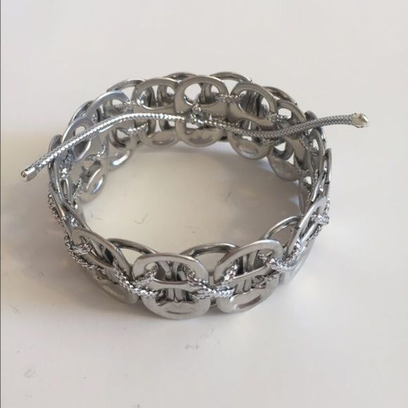 REPURPOSE bracelets- Silver on Silver - Picture 2 of 4